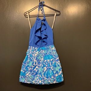 Lilly Pulitzer Ruffle Top Seashell Dress